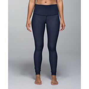 Lululemon Wunder Under Pant (Roll Down) Navy / Inkwell Size 4